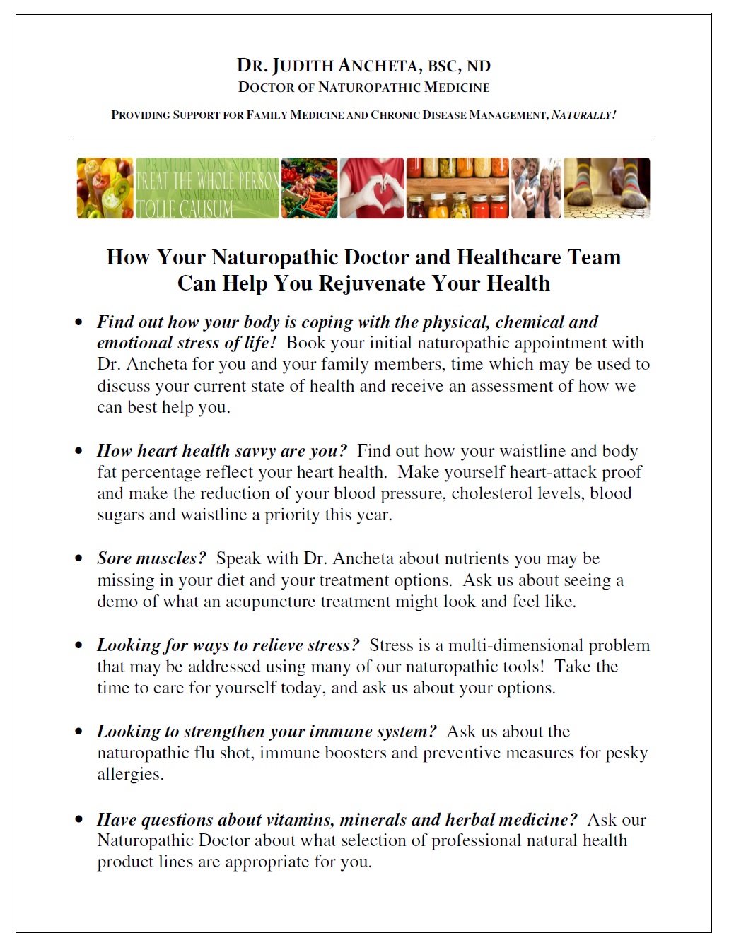 How Your Naturopathic Doctor Can Help You Rejuvenate Your Health